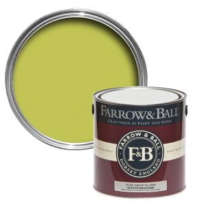 Vopsea ecologică verde satinata 20% luciu pentru exterior Farrow & Ball Exterior Eggshell Acid Drop No. 9908 750 ml