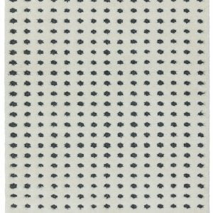 Covor pufos din polipropilenă shaggy model morroccan geometric boho Ariana Dotty Grey 30 mm 200x290 cm ARIA2002900005
