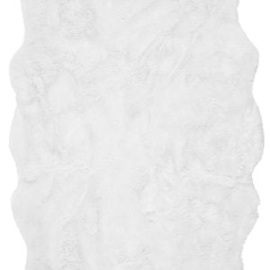 Covor pufos alb luxury modern model uni Auckland White 50 mm 70x140 cm AUCK070140WHIT