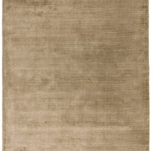 Covor pufos taupe din vâscoză lucrat manual modern shaggy model abstract dungi Bellagio Taupe 9 mm 200x300 cm BELL200300TAUP