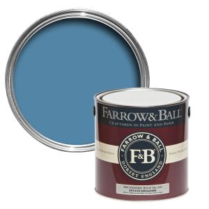 Vopsea ecologică albastră satinată 40% luciu pentru interior Farrow & Ball Modern Eggshell Belvedere Blue No. 215 750 ml