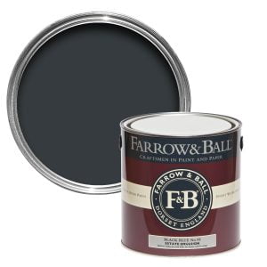 Vopsea ecologică neagră satinată 40% luciu pentru interior Farrow & Ball Modern Eggshell Black Blue No. 95 750 ml