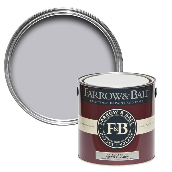 Vopsea ecologică lila satinată 40% luciu pentru interior Farrow & Ball Modern Eggshell Calluna No. 270 750 ml