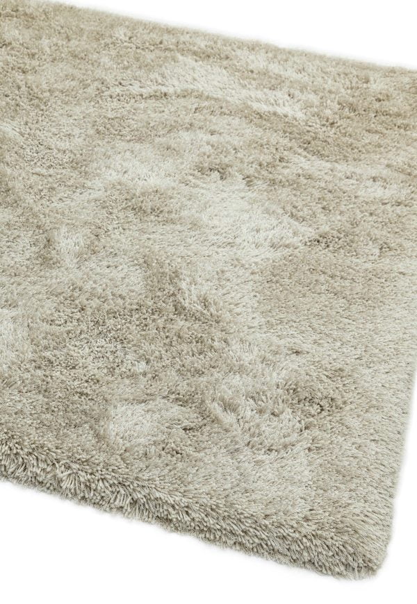 Covor pufos sand lucrat manual modern shaggy model uni Cascade Sand 80 mm 160x230 cm CASC160230SAND