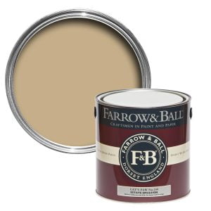 Vopsea ecologică galbenă satinată 40% luciu pentru interior Farrow & Ball Modern Eggshell Cats Paw No. 240 750 ml