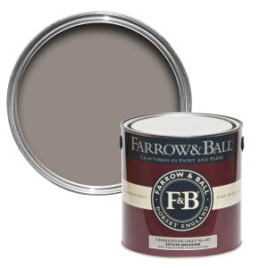 Vopsea ecologică gri satinată 40% luciu pentru interior Farrow & Ball Modern Eggshell Charleston Gray No. 243 750 ml
