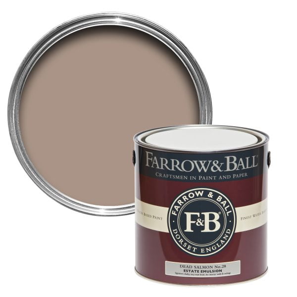 Vopsea ecologică roz satinată 40% luciu pentru interior Farrow & Ball Modern Eggshell Dead Salmon No. 28 750 ml