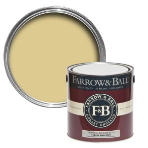 Vopsea ecologică galbenă satinată 40% luciu pentru interior Farrow & Ball Modern Eggshell Gervase Yellow No. 72 750 ml