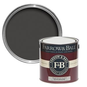 Vopsea ecologică neagră satinată 40% luciu pentru interior Farrow & Ball Modern Eggshell Grate Black No. 9920 750 ml