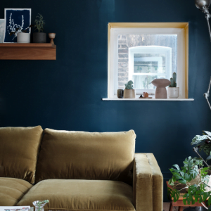 Vopsea ecologică albastră mată 7% luciu pentru interior Farrow & Ball Modern Emulsion Hague Blue No. 30 5 Litri