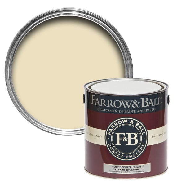 Vopsea ecologică crem satinată 40% luciu pentru interior Farrow & Ball Modern Eggshell House White No. 2012 750 ml