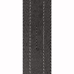 Covor negru modern model geometric Muse Black Linear 9 mm 200x290 cm MUSE2002900010
