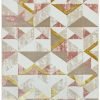 Covor pufos roz modern model abstract geometric Orion Flag Pink 10 mm 200x290 cm ORIO2002900010
