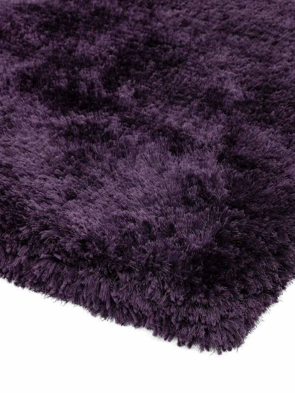 Covor pufos violet lucrat manual modern model uni Plush Purple 75 mm 70x140 cm PLUS070140PURP