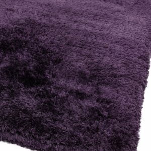 Covor pufos violet lucrat manual modern model uni Plush Purple 75 mm 160x230 cm PLUS160230PURP