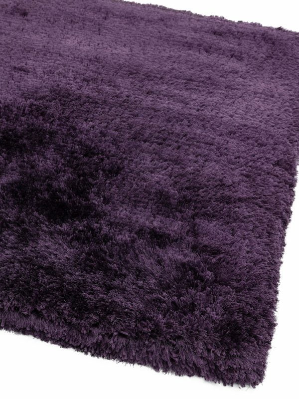 Covor pufos violet lucrat manual modern model uni Plush Purple 75 mm 70x140 cm PLUS070140PURP