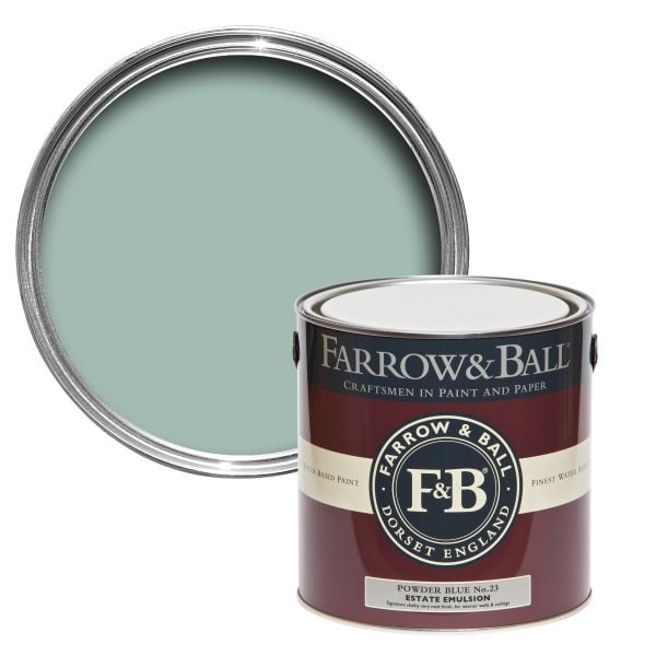 Vopsea ecologică aqua satinată 40% luciu pentru interior Farrow & Ball Modern Eggshell Powder Blue No. 23 750 ml