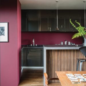 Vopsea ecologică rosie satinata 20% luciu pentru interior Farrow & Ball Estate Eggshell Preference Red No.297 2.5 Litri