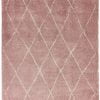 Covor pufos roz modern model geometric tribal Rocco PINK DIAMOND 30 mm 200x290 cm ROCC2002900009