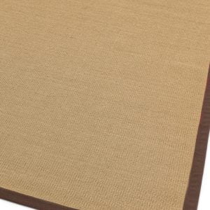 Covor maro din sisal bumbac modern outdoor model uni Sisal Linen Chocolate 4 mm 160x230 cm SISA160230CHOC