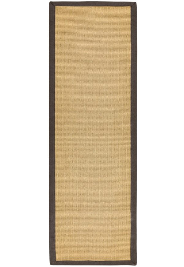 Covor maro din sisal bumbac modern outdoor model uni Sisal Linen Chocolate 4 mm 240x340 cm SISA240340CHOC