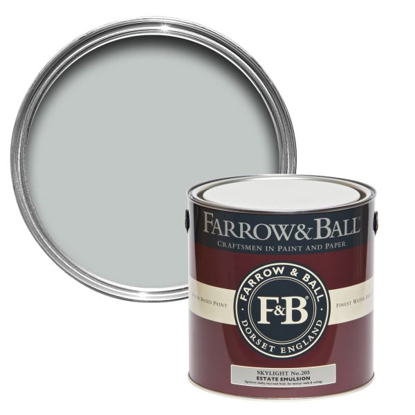 Vopsea ecologică albastră satinată 40% luciu pentru interior Farrow & Ball Modern Eggshell Skylight No. 205 750 ml