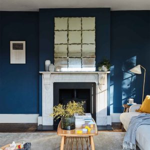 Vopsea ecologică albastra mata 2% luciu pentru interior Farrow & Ball Estate Emulsion Stiffkey Blue No. 281 5 Litri