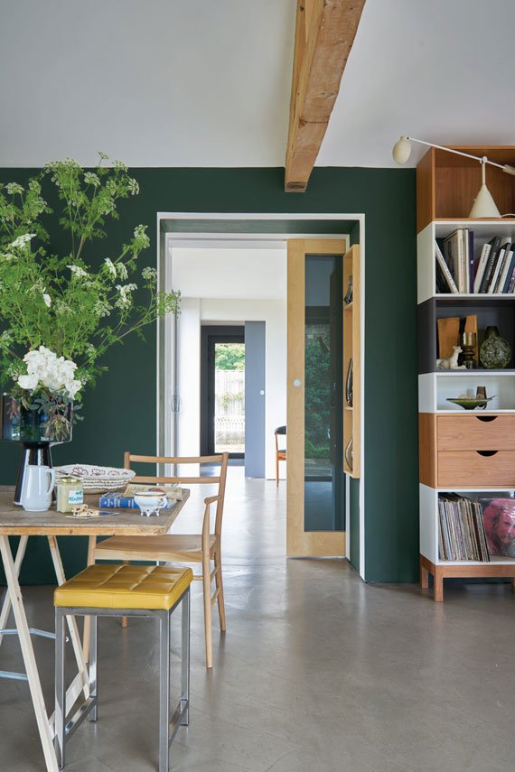 Vopsea ecologică verde mată 7% luciu pentru interior Farrow & Ball Modern Emulsion Studio Green No. 93 5 Litri