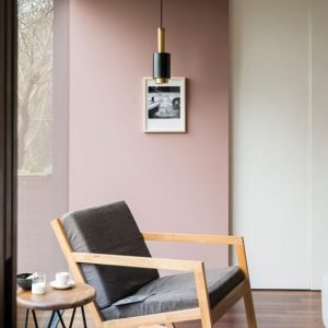 Vopsea ecologică roz mată 7% luciu pentru interior Farrow & Ball Mostra Sulking Room Pink No.295 100 ml