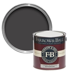 Vopsea ecologică maro satinată 40% luciu pentru interior Farrow & Ball Modern Eggshell Tanners Brown No. 255 750 ml