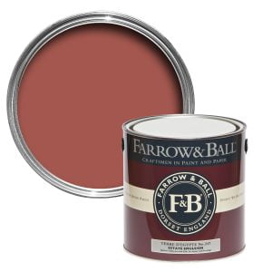 Vopsea ecologică rosie satinată 40% luciu pentru interior Farrow & Ball Modern Eggshell Terre d' Egypte No. 247 750 ml