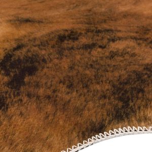 Covor chestnut traditional model geometric 3d Texas Faux Cowhide Chestnut 15 mm 190x240 cm TEXA190240CHES
