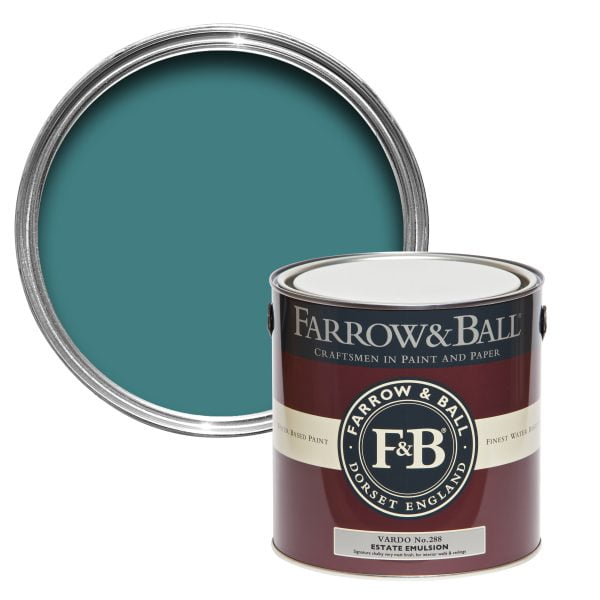 Vopsea ecologică verde satinată 40% luciu pentru interior Farrow & Ball Modern Eggshell Vardo No. 288 750 ml
