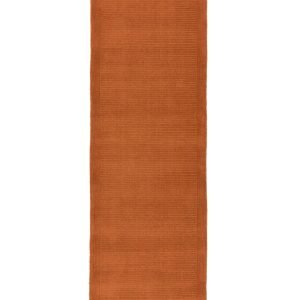 Covor pufos terracotta din lână lucrat manual modern model uni York Terracotta 9 mm 160x230 cm YORK160230TERR
