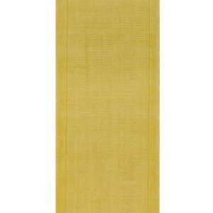 Covor pufos galben din lână lucrat manual modern model uni York Yellow 9 mm 60x120 cm YORK060120YELL
