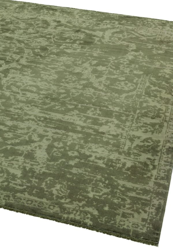 Covor verde modern persan model abstract Zehraya Green Abstract 3 mm 200x290 cm ZEHR2002900006
